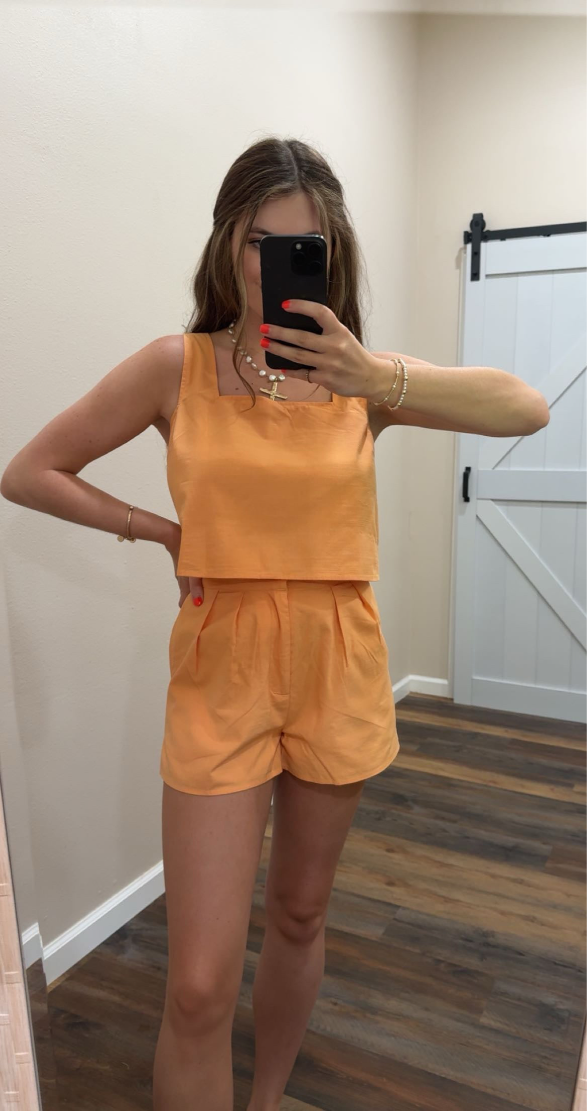 Apricot Linen Set