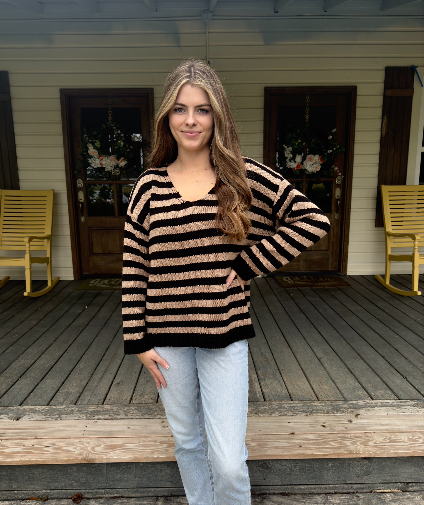 Dallas Stripe Sweater