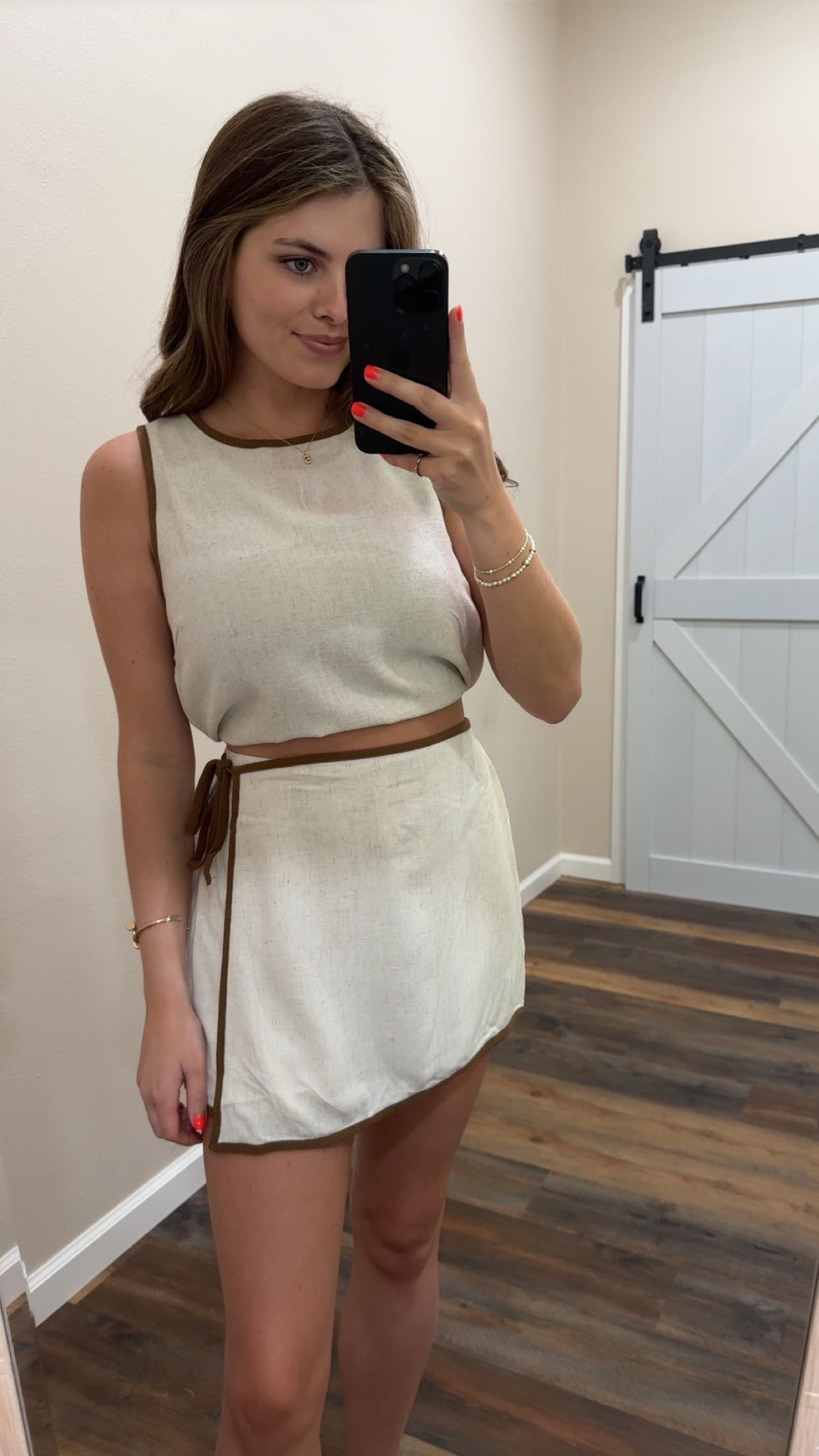 Tan Linen Set