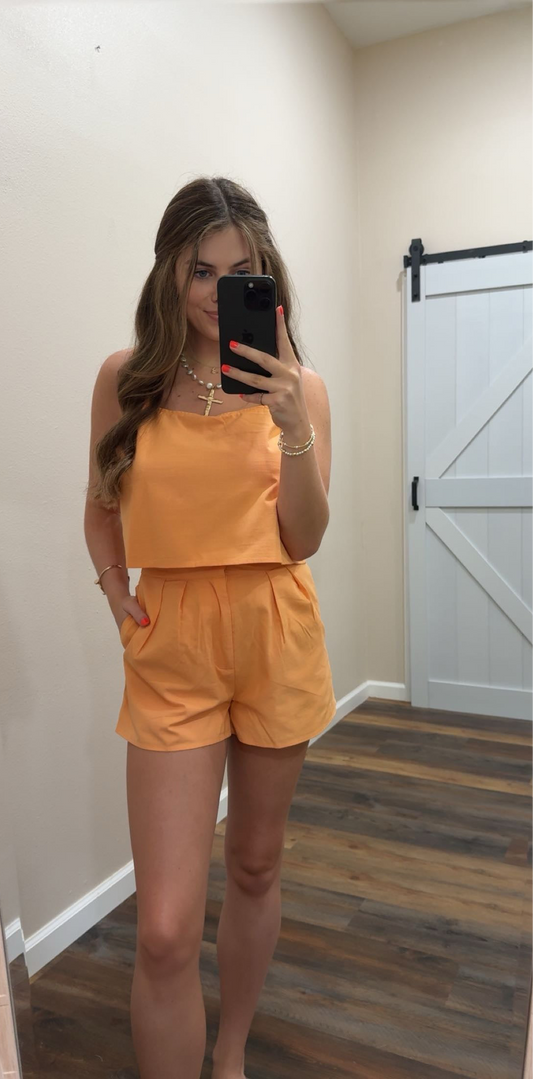Apricot Linen Set
