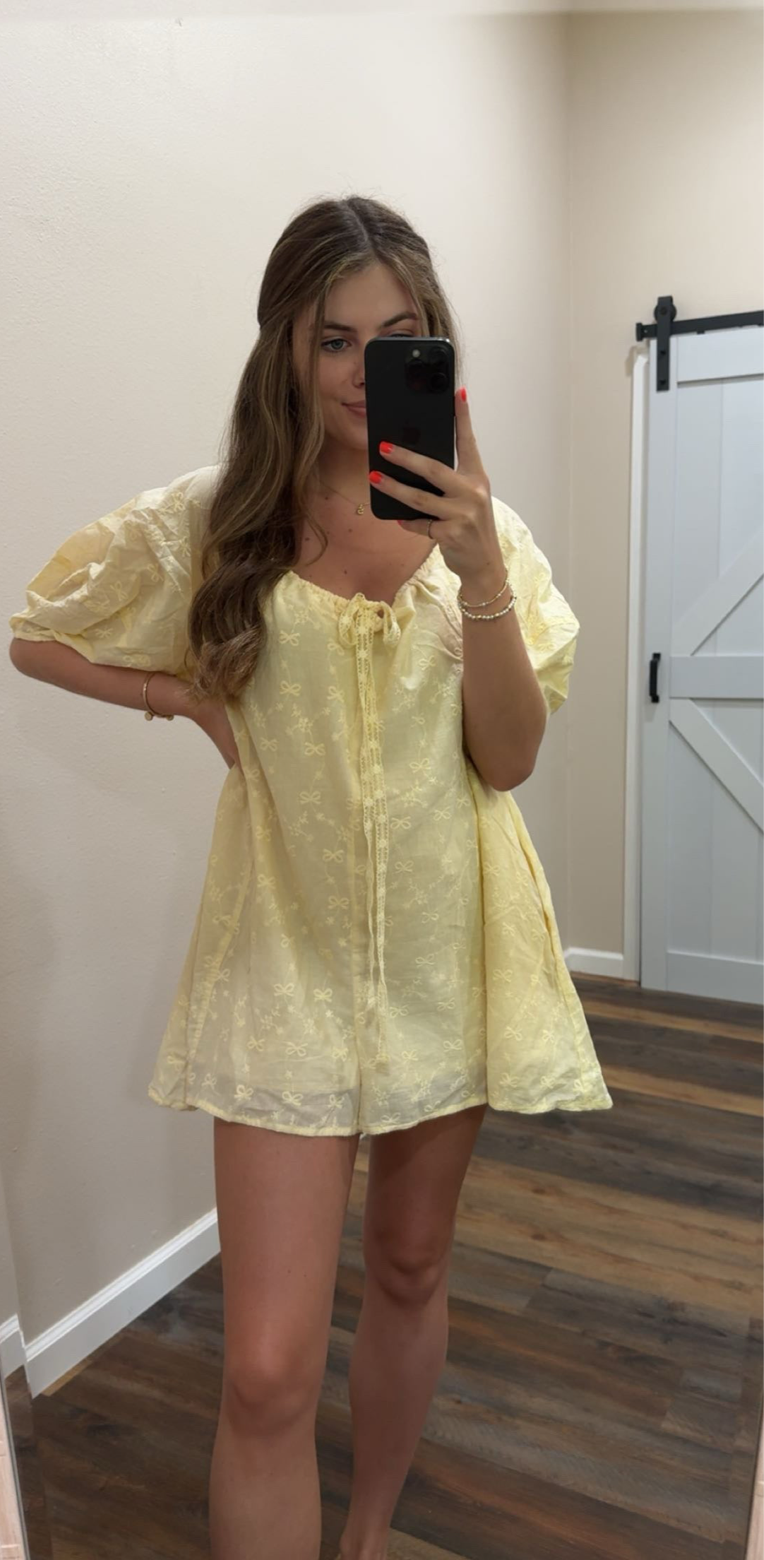 Yellow Bow Romper